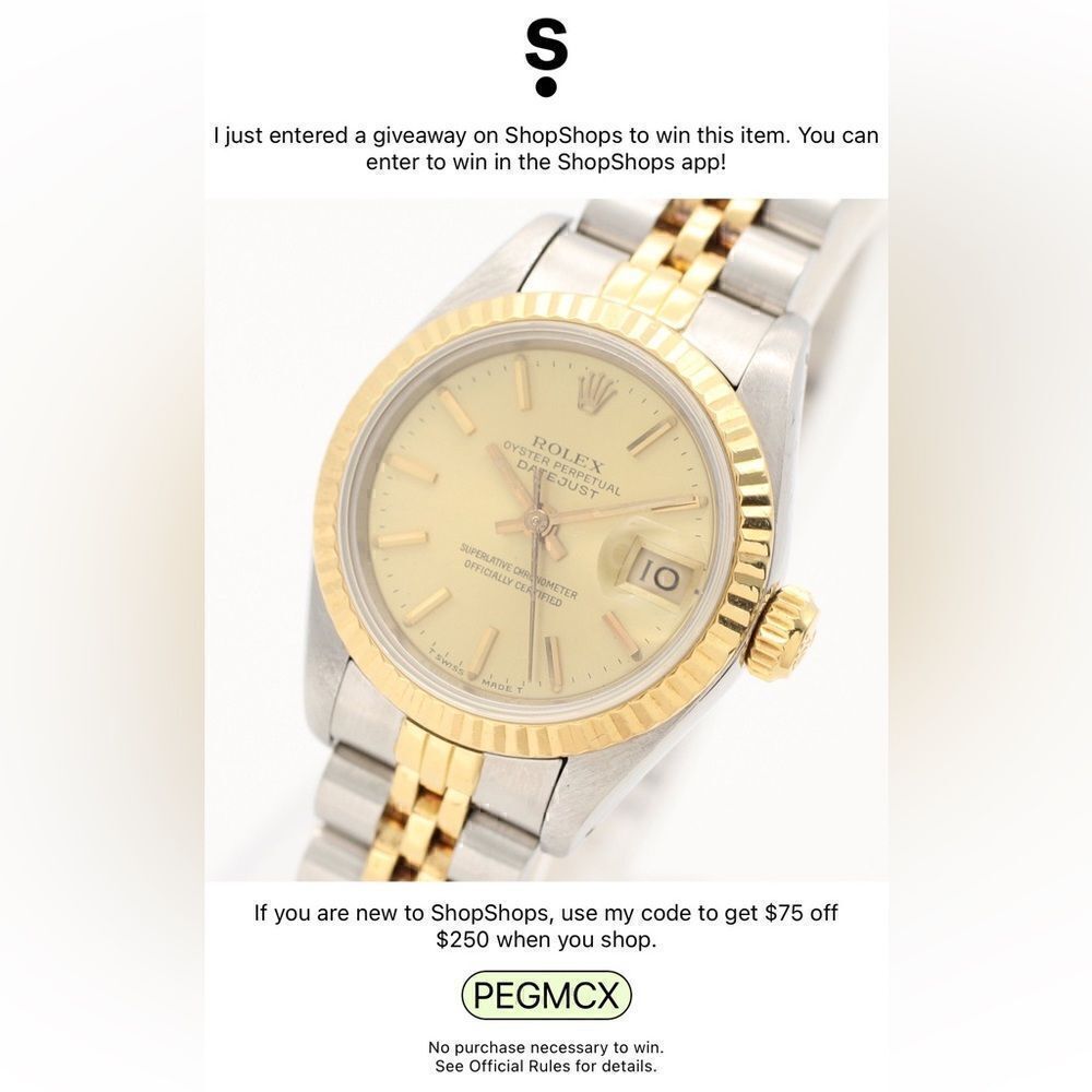 ShopShops Referral Code: pegmcx 